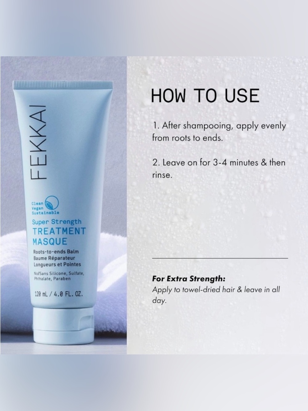 Fekkai Super Strength Treatment Hair Masque Size 4oz - Picture 5 of 5